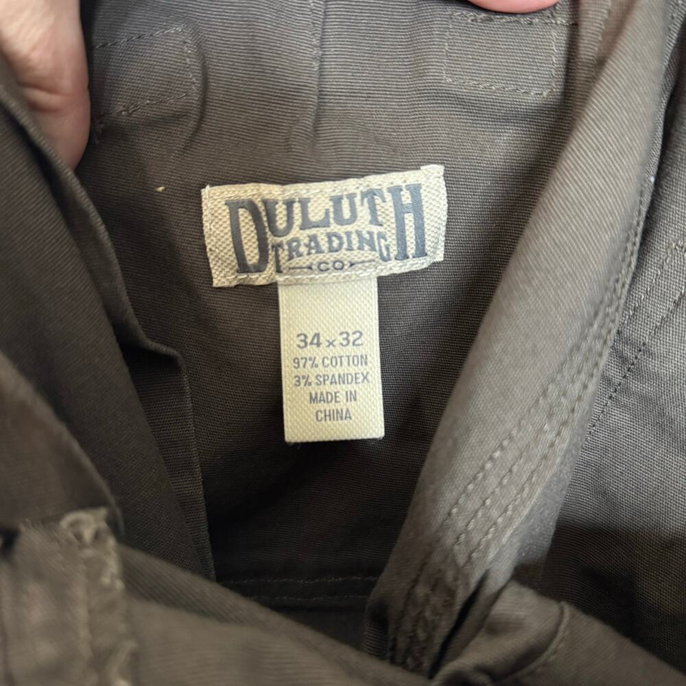 Duluth Trading Men's Brown DuluthFlex Fire Hose Cargo Work Pants 34x32 - Picture 6 of 8